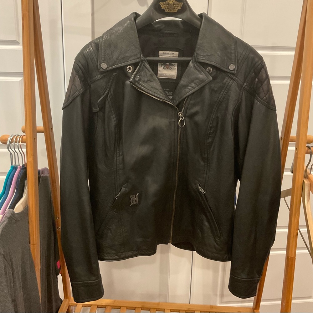 Harley Davidson Leather Coat, Jacket Size 1W